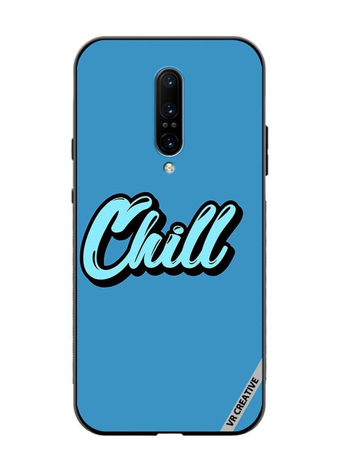 Protective Case Cover For OnePlus 7 Pro Chill In Blue Color Design Multicolour