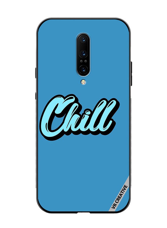 Protective Case Cover For OnePlus 7 Pro Chill In Blue Color Design Multicolour