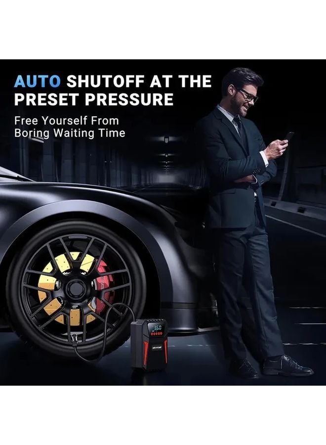 Multifunctional Portable Car Tire Inflator Air Pump For Cars Bikes Motorcycles - Image 5