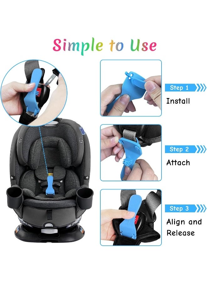 Nano shield Buckle Release Tool, Easy Unbuckle Opener Aid for Kids, Seniors, and Long Nails, Ideal for School Drop-Offs and Travel, Easily Unlocks, Durable & Easy to Use, 1Pack Blue & 1Pack Pink