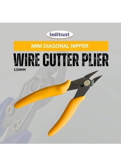 Inditrust Inditrust Mini Diagonal Nipper Wire Cutter Plier for WirePlastic Cable Cutting Jewellery Making Repair Electronic Watchmaking Hobby Crafts 130mm  - Image 3