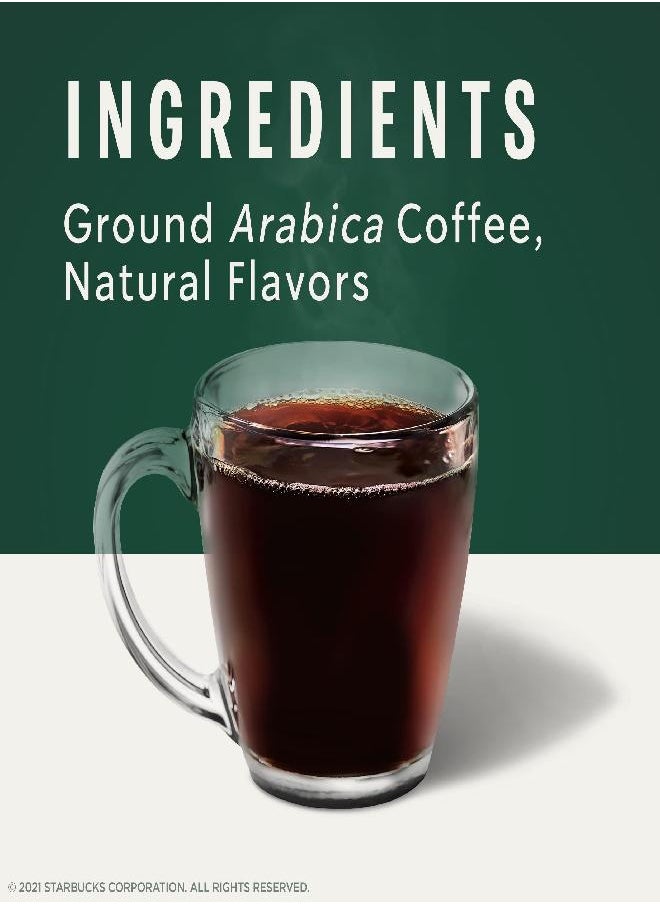 Starbucks - Starbucks K-Cup Coffee Pods-Caramel Flavored Coffee-Naturally Flavored-100% Arabica-1 box (10 pods) - Image 1