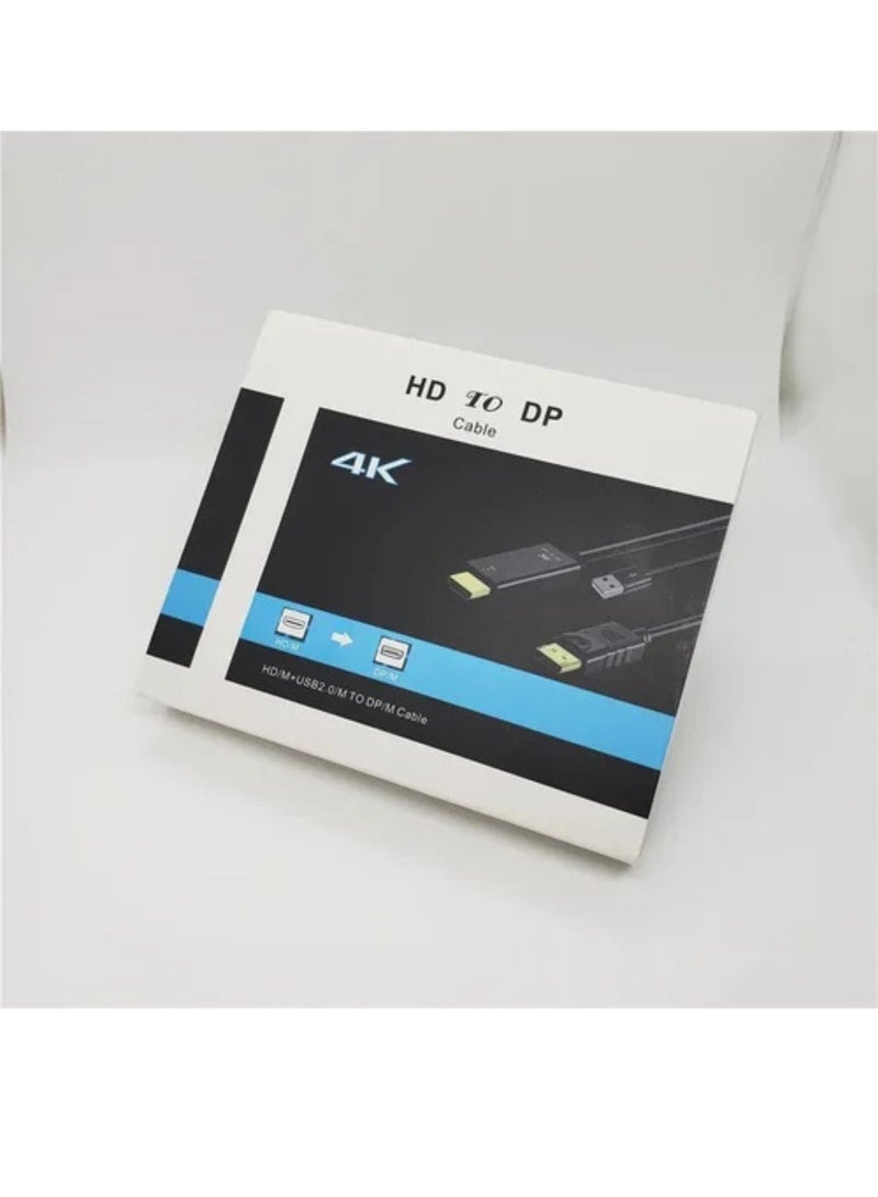 Terabyte كابل HD/M+USB 2.0/ذكر إلى DP/ذكر 4k - Image 1
