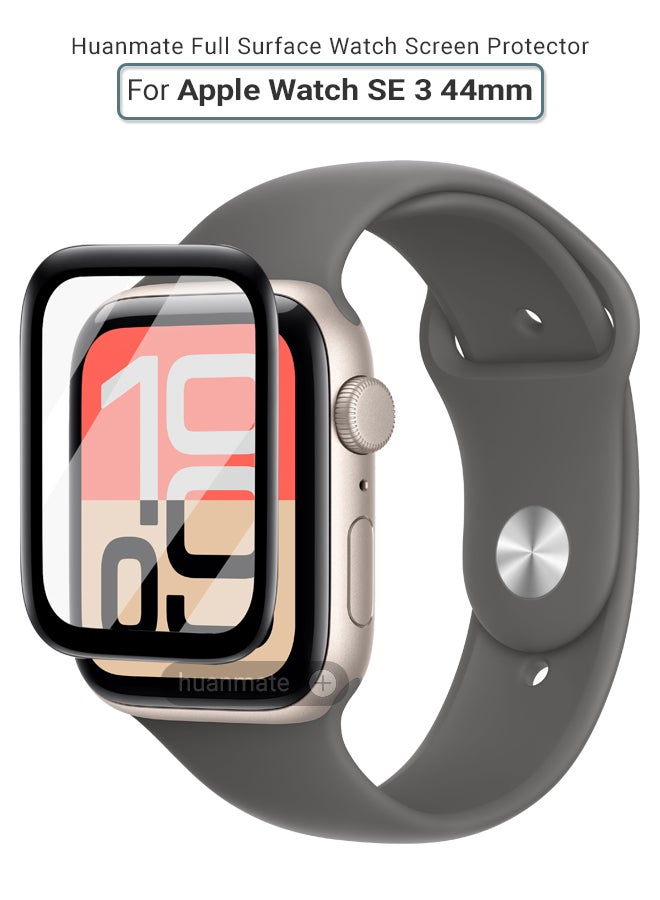 huanmate Apple Watch SE 3 44mm Premium Screen Protector- Crisp Clarity, Ultimate Safety, Shield Against Smudges, Reliable Quality, Easy Installation & Removal - Image 1
