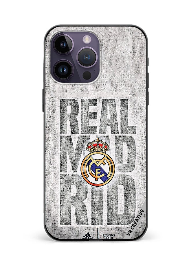 VR CREATIVE Protective Case Cover For Apple iPhone 16 Pro Max Real Madrid Logo Design Multicolour