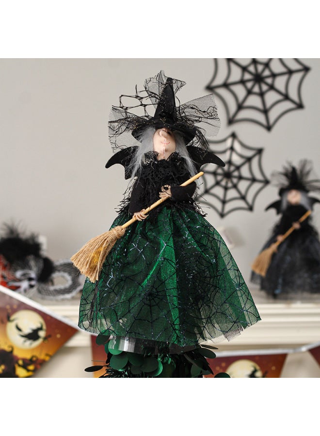 Dual New Halloween Decorations Ghost Festival Witch Doll Tree Top Star Desktop Decoration Doll Ornaments - Image 2