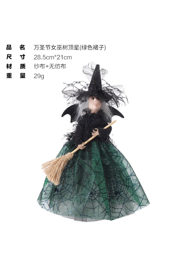 Dual New Halloween Decorations Ghost Festival Witch Doll Tree Top Star Desktop Decoration Doll Ornaments - Image 1