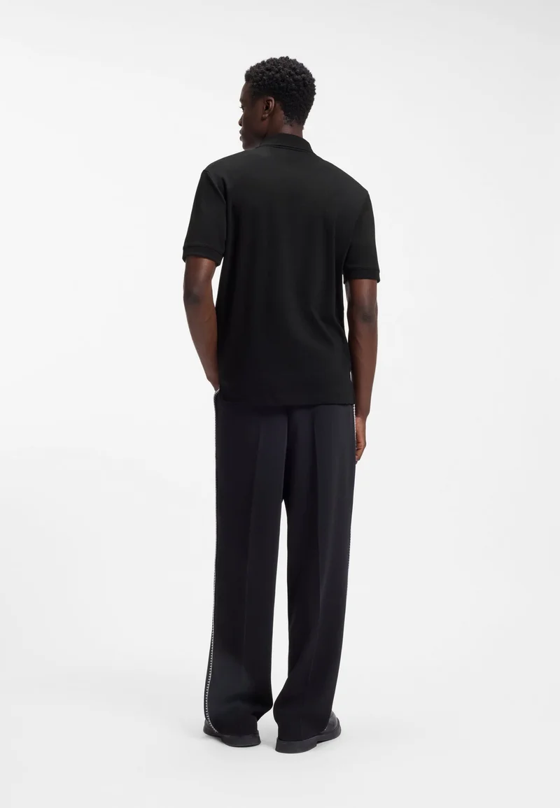 HUGO Cotton-piqué polo shirt with contrast logo