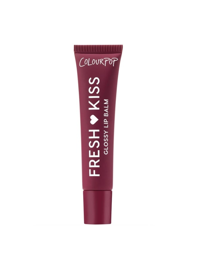 COLOURPOP ColourPop Fresh Kiss Glossy Lip Balm - Hydrating Lip Care Enriched with Peptides, Hyaluronic Acid, Shea Butter & Vitamin E for an Ultra-Cushiony Formula - Wild Berry (0.49 oz)  - Image 1