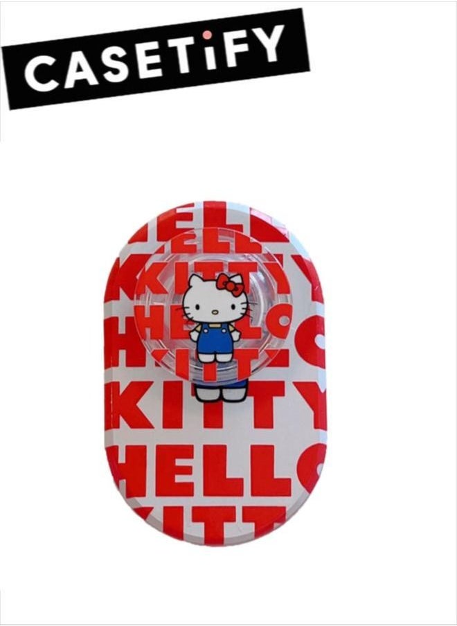 Casetify - Hellokitty Phone Grip Stand Compatible with MagSafe, MagSafe Phone Grip Holder, Wireless Charging Compatible Red - Image 1