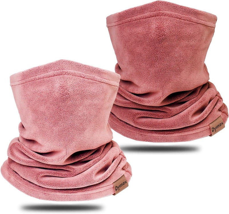 Dymex Neck Warmer Winter Neck Gaiter Face Mask Balaclavas for Women Men, Soft Fleece Face Cover Mask for Skiing Motorcycle-2 Pack - Image 1