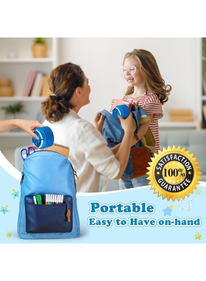 VIUAUAX 10 Pack Disposable Emesis Bags 1000 ml, Vomit Bag for Morning Sickness, Portable Nausea Bag for Pregnant Women,Barf Bags with Leak Resistant Design car and Travel, Motion Sickness, Barf Bags Come in Handy, No Spilling Perfect（Blue） - Image 2