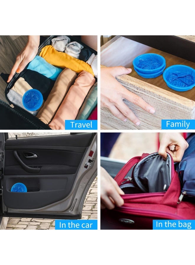 VIUAUAX 10 Pack Disposable Emesis Bags 1000 ml, Vomit Bag for Morning Sickness, Portable Nausea Bag for Pregnant Women,Barf Bags with Leak Resistant Design car and Travel, Motion Sickness, Barf Bags Come in Handy, No Spilling Perfect（Blue） - Image 5
