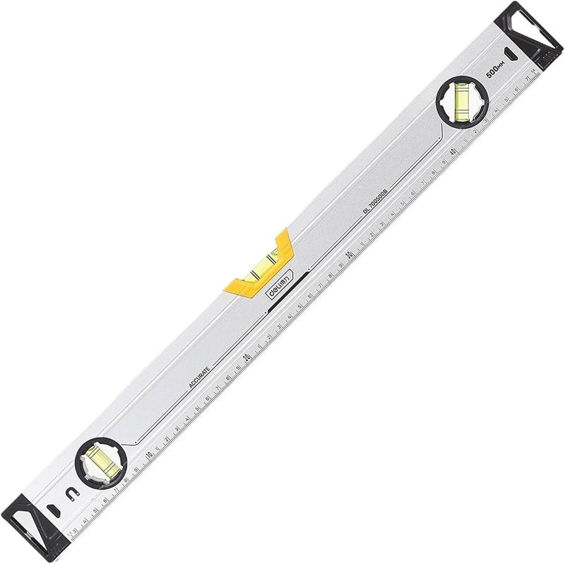 مستوى الروح المغناطيسي للطوربيد 500 ملم ألومنيوم مضاد للصدمات مع 3 قوارير - Image 1