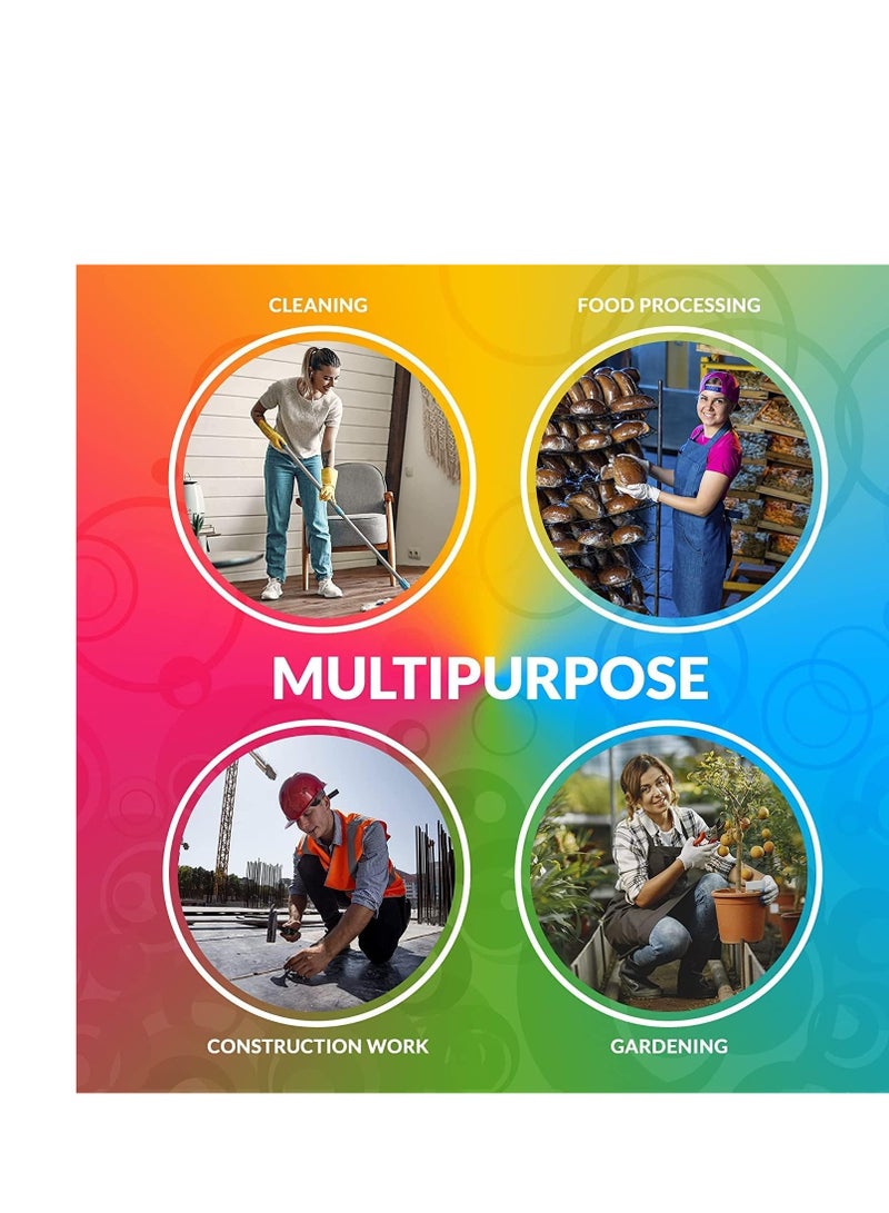 SYOSI أغطية أحذية قابلة للتصرف مع روابط حجم XL. مجموعة من 60 غطاء حذاء شفاف مقاوم للماء للجنسين، أغطية أحذية قابلة للتصرف للداخل 5.5 مل سميكة من بولي إثيلين منخفض الكثافة، غطاء حذاء 45.5*37 سم - Image 4