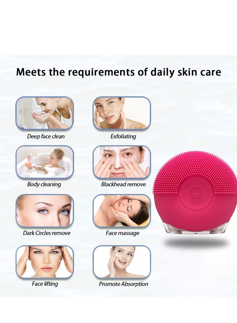 Excefore Facial Cleansing Brush Face Massager for Clean Healthy Care Extra Absorption of Skin Products Waterproof Gentle Exfoliating - Image 3