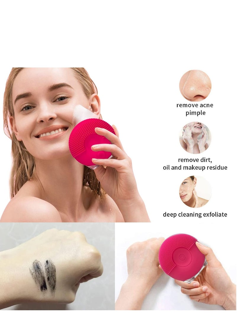 Excefore Facial Cleansing Brush Face Massager for Clean Healthy Care Extra Absorption of Skin Products Waterproof Gentle Exfoliating - Image 4