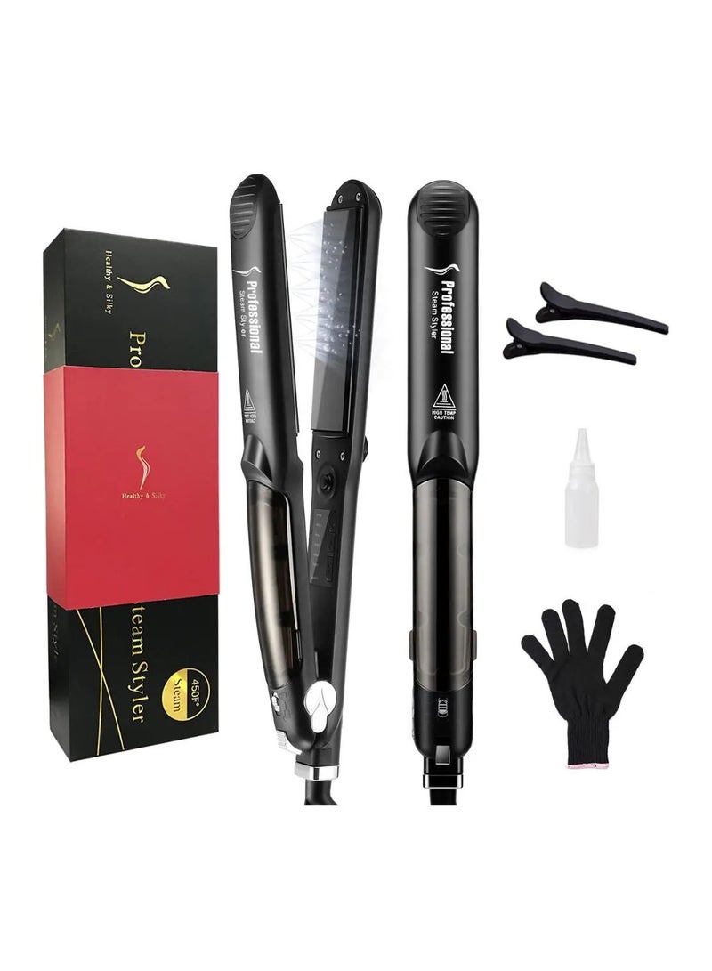 PROFESSIONAL Multifunctional Ceramic Steam Hair Straightener