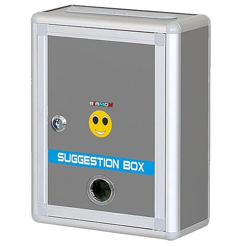 BIRMON Plastic Suggestion/Letter/Complaint/Donation Box With Two Key Lock - Wall Mountable (Silver) - Image 3
