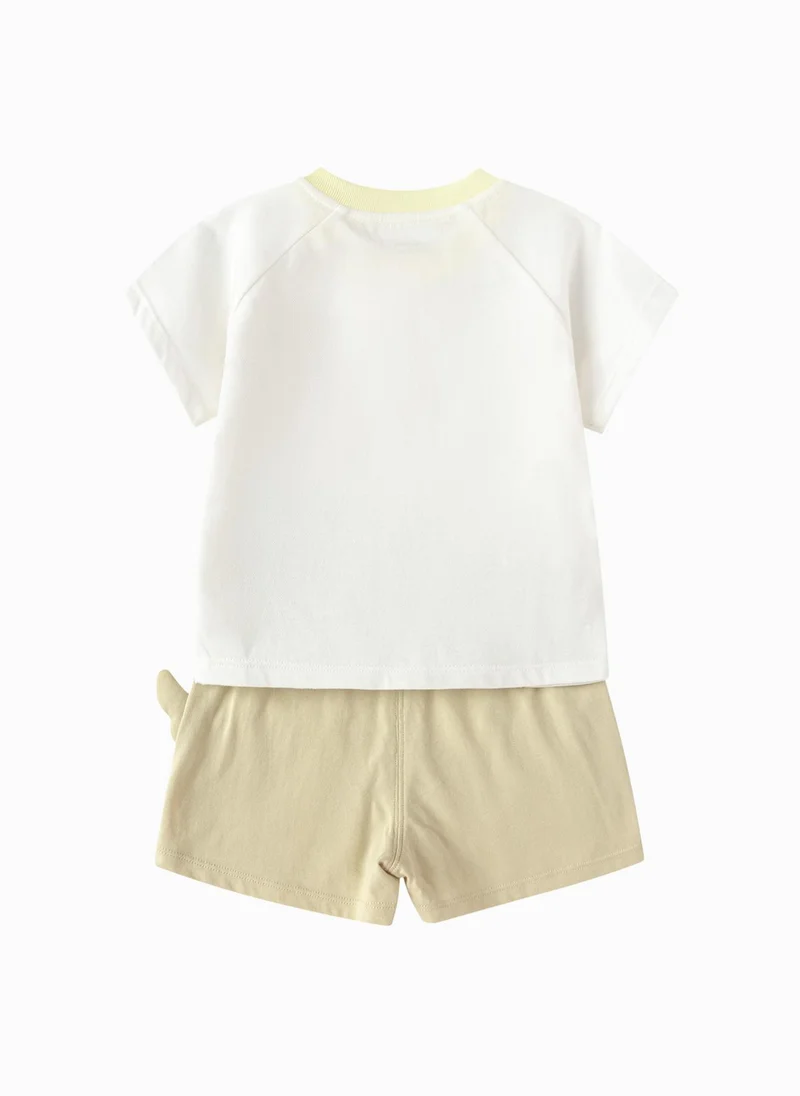 Balabala Beige/White Baby Boys Suit for Men | Best Price UAE