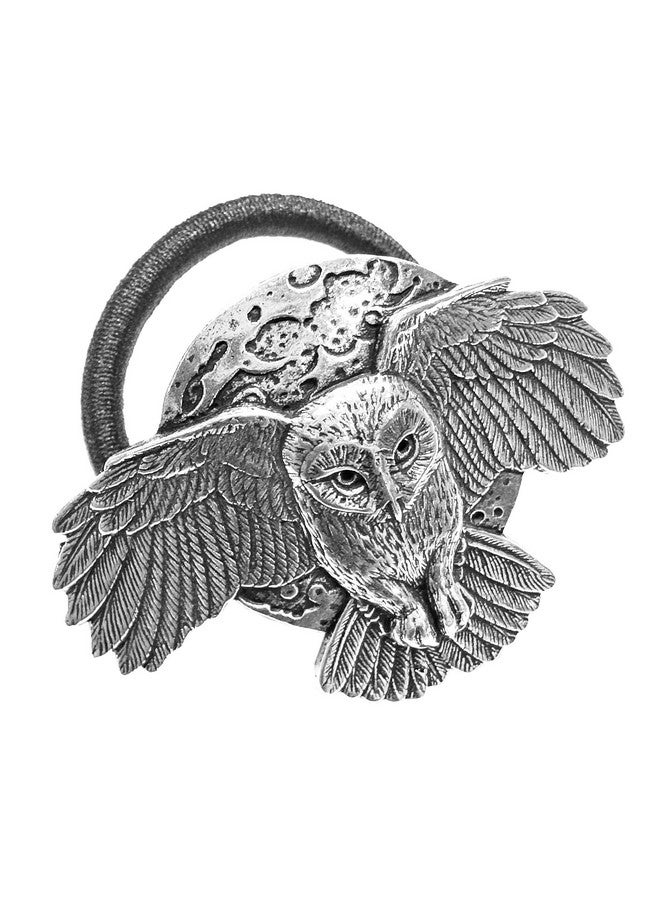 Oberon Design Ponytail Holder, Hair Accessory, Women's Hair Tie, Night Owl, Handcrafted in the USA by Oberon Design - Image 1