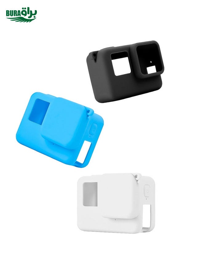 BURAQ For Insta360 Ace Body Silicone Protective Case with Lens Cap (Black)  - Image 2