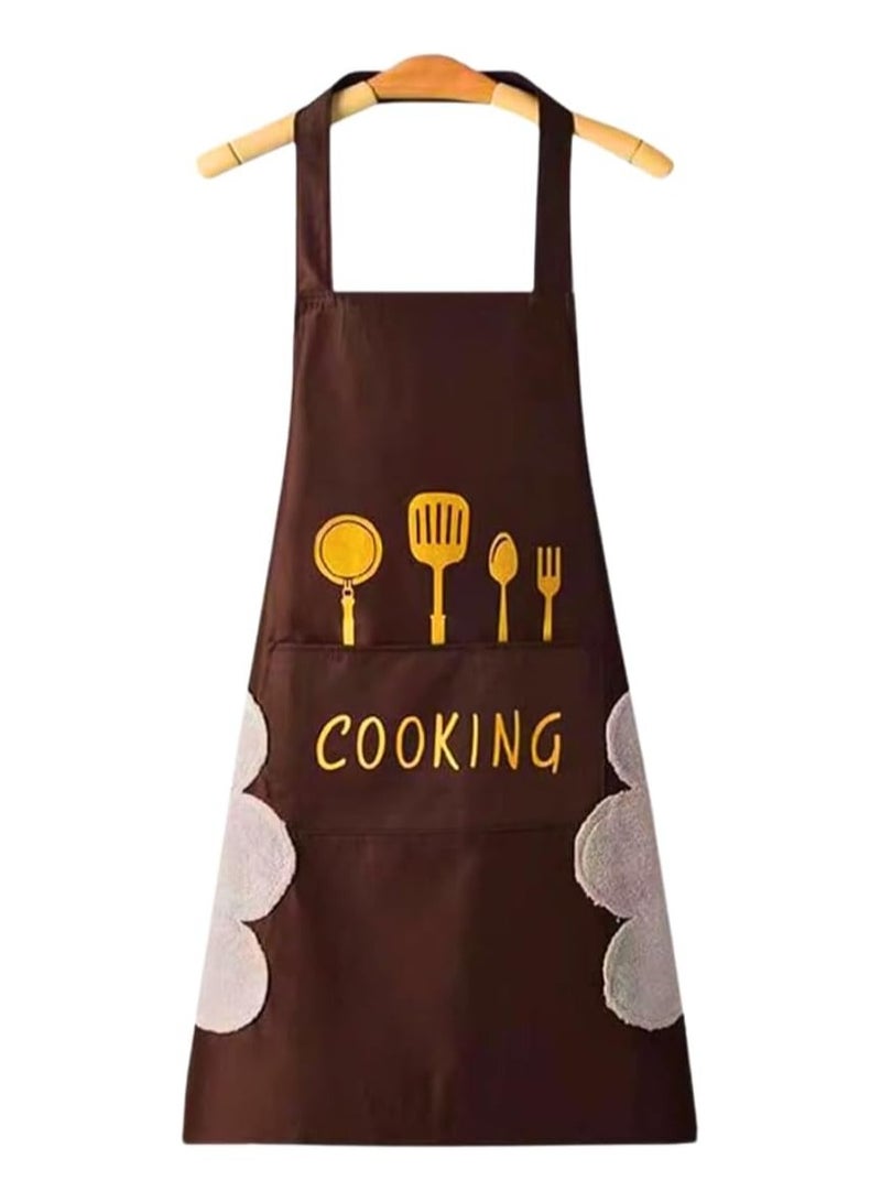 مريلة مطبخ مقاومة للماء والزيت مع جيوب – حماية أنيقة لعشاق الطهي، للجنسين، ألوان متعددة - Image 2
