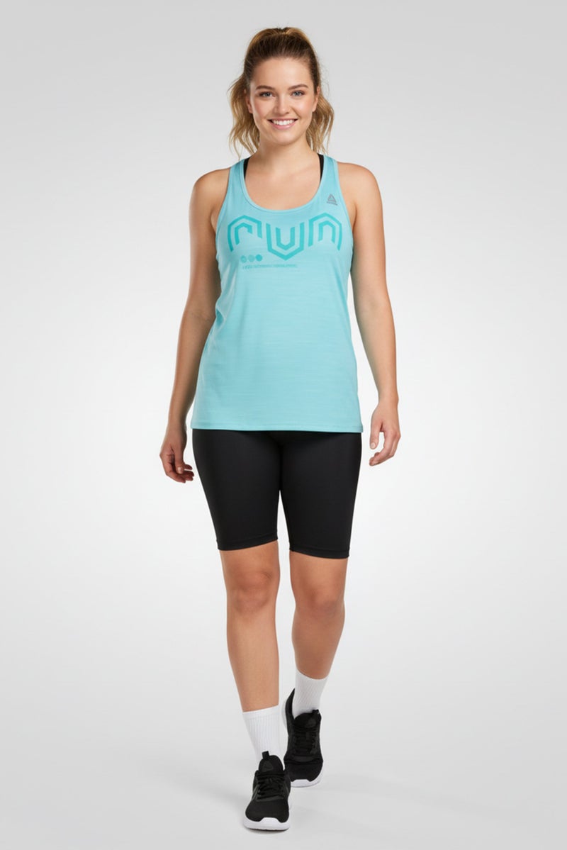 Reebok Women Sportswear Fit Active Chill Tank Top, Turqouise - Image 1