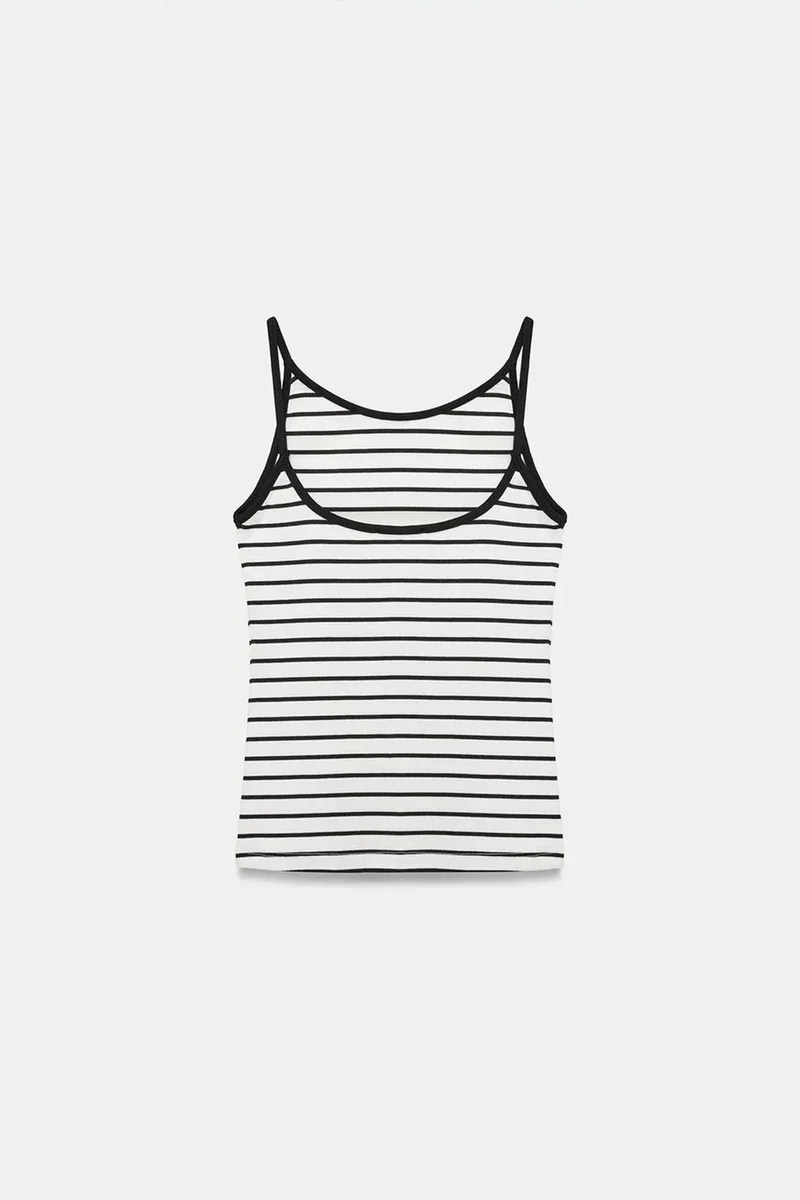 Dilvin Multicolor DILVIN Striped Sleeveless Cami Blouse for Women | Best Price UAE