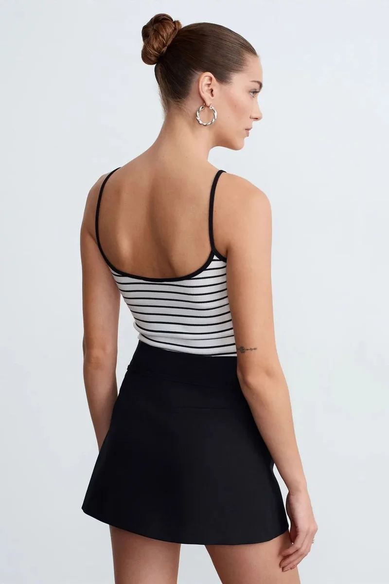 Dilvin Multicolor DILVIN Striped Sleeveless Cami Blouse for Women | Best Price UAE