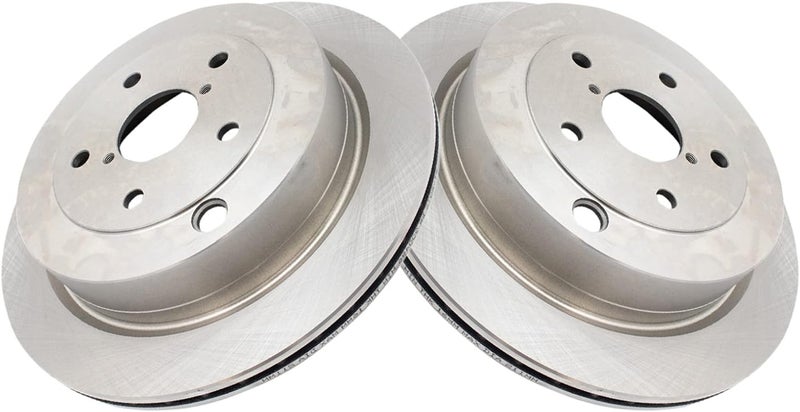 TRQ Rear Brake Rotor Set Vented Compatible with 2006-2007 Subaru B9 Tribeca 2008-2014 Tribeca - Image 3