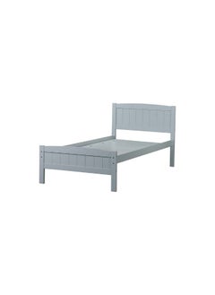 DANUBE HOME Derby Haven 90X200 Solidwood Single Bed Sturdy Modern Design Wooden Single Bed Frame Furniture Quiet And Comfortable Bed (Mattress Not Included) Made In Malaysia L206Xw92Xh97Cm-Grey  - Image 3