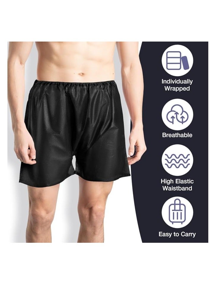 globalstar Globalstar Non-Woven Disposable Men's Underwear - Elastic Waistband, Perfect for Salon and Spa, Individually Wrapped (20 PCS)  - Image 4