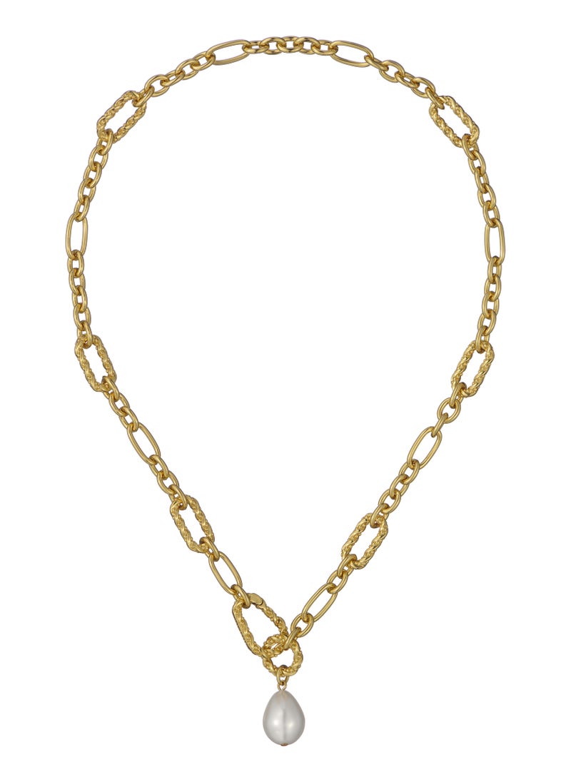 Ted Baker Twisted Pearl Pendant Necklace - Image 1
