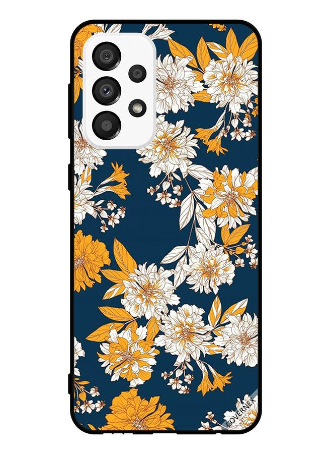 Covernex Protective Case Cover For Samsung Galaxy A33 5G     Flowers & Leaves Pattern - Image 1