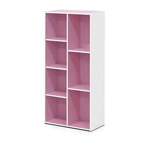 Furinno Furinno 7Cube Reversible Open Shelf WhitePink 11048WHPI 