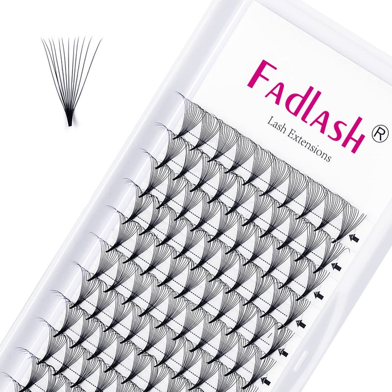 Volume Lash Extensions 007 12D Premade Fans D Curl Pro Ponit Middle Stem Premade Volume Fans Eyelash Extensions Pre Made Lash Fans 12D007D 16mm