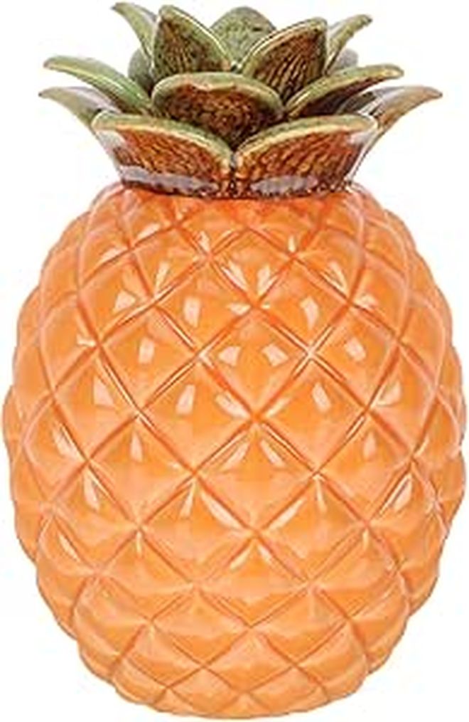 Ceramic Pineapple Tea Canister With Sealing Lid For Office Storage - Image 1