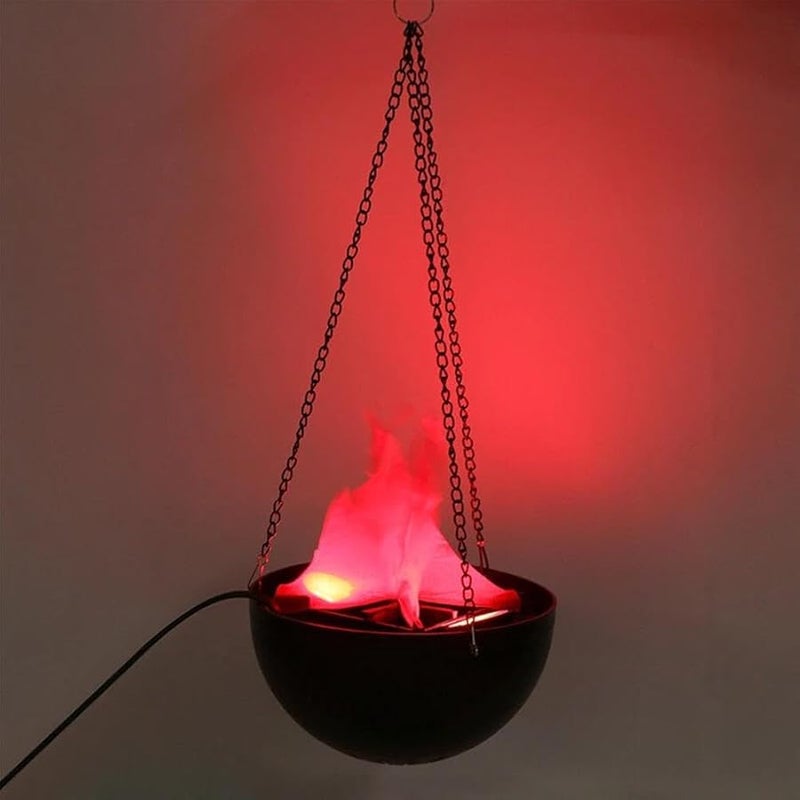 مصباح LED بتأثير لهب وهمي ثلاثي الأبعاد واقعي، قطعة واحدة لحفلات الهالوين والمسرح - Image 1