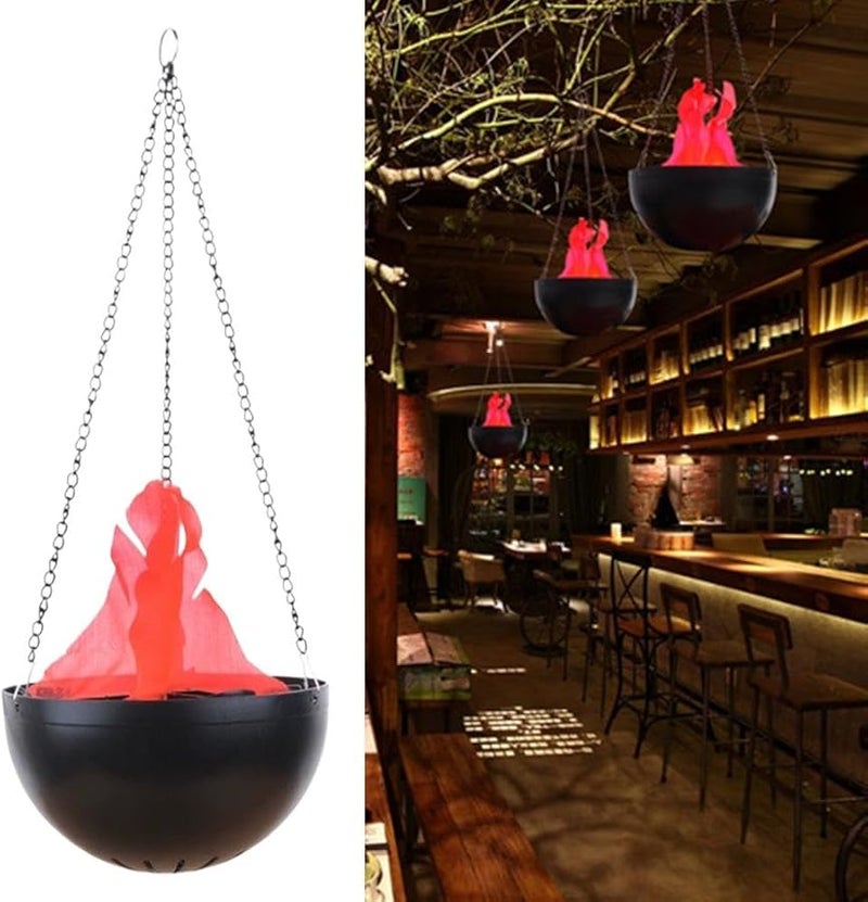 مصباح LED بتأثير لهب وهمي ثلاثي الأبعاد واقعي، قطعة واحدة لحفلات الهالوين والمسرح - Image 5