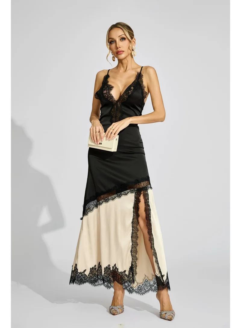 Catchall  Dolly Contrast Lace Dress for Women | Best Price UAE