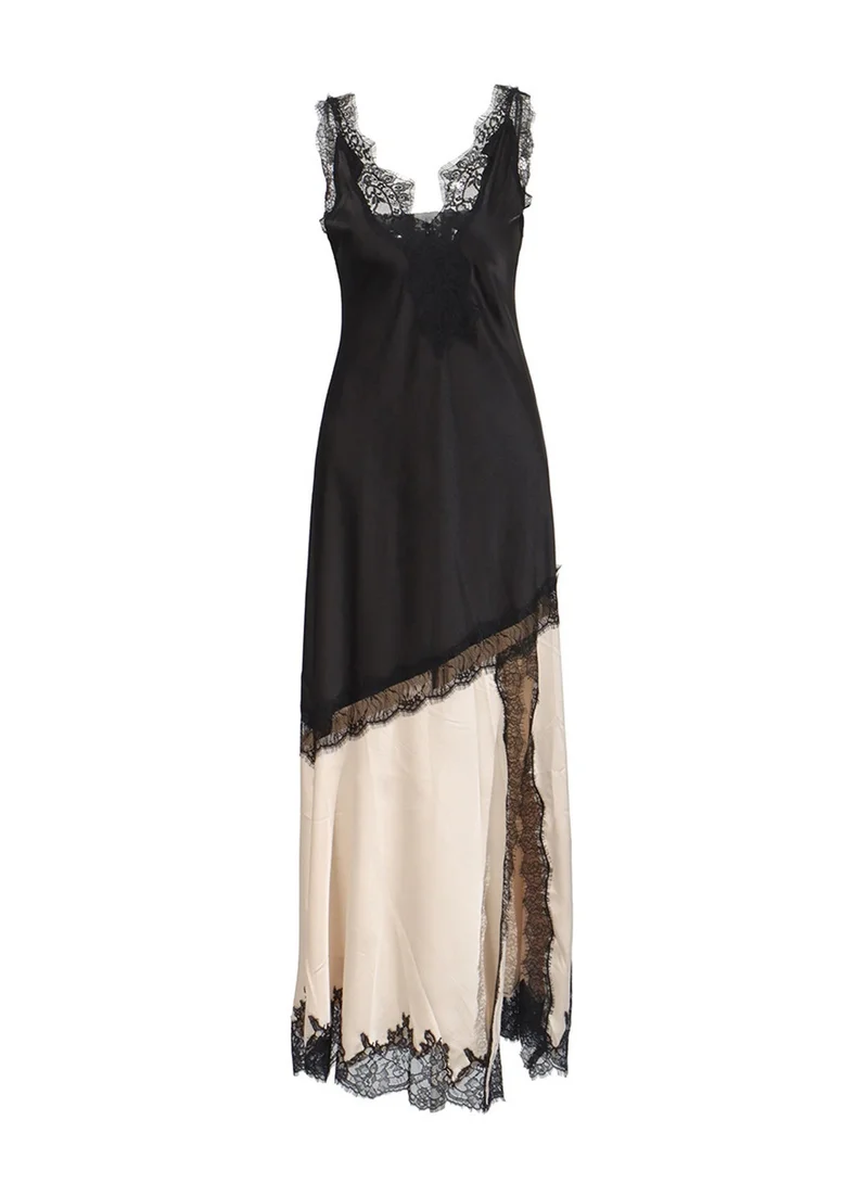 Catchall  Dolly Contrast Lace Dress for Women | Best Price UAE