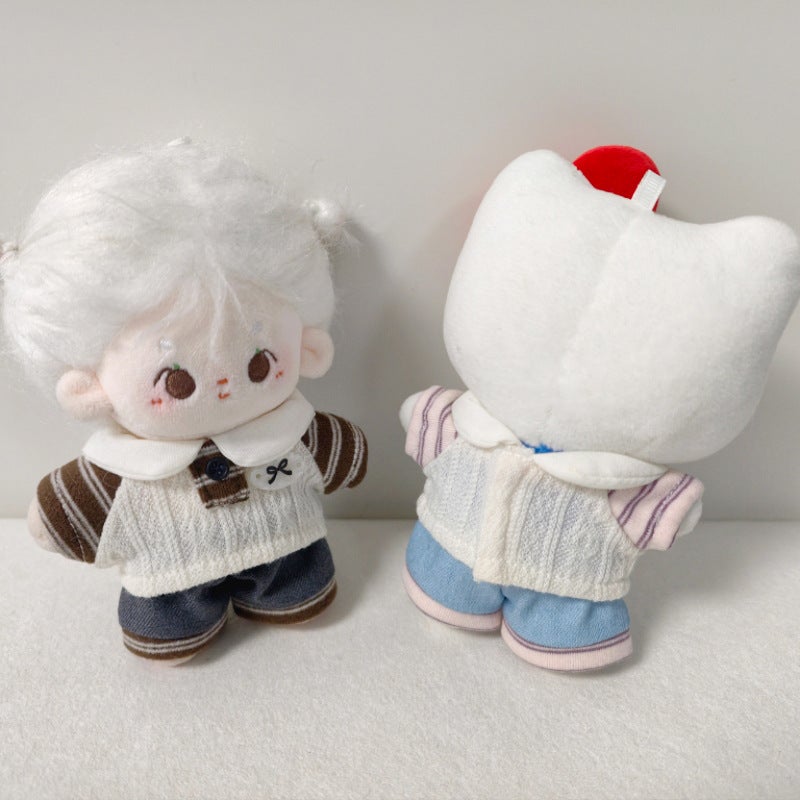 10cm Cotton Doll Clothes, KT Cat Plush Outfit, Casual Sport Wear for Dolls, Dress-Up Accessories - Image 2