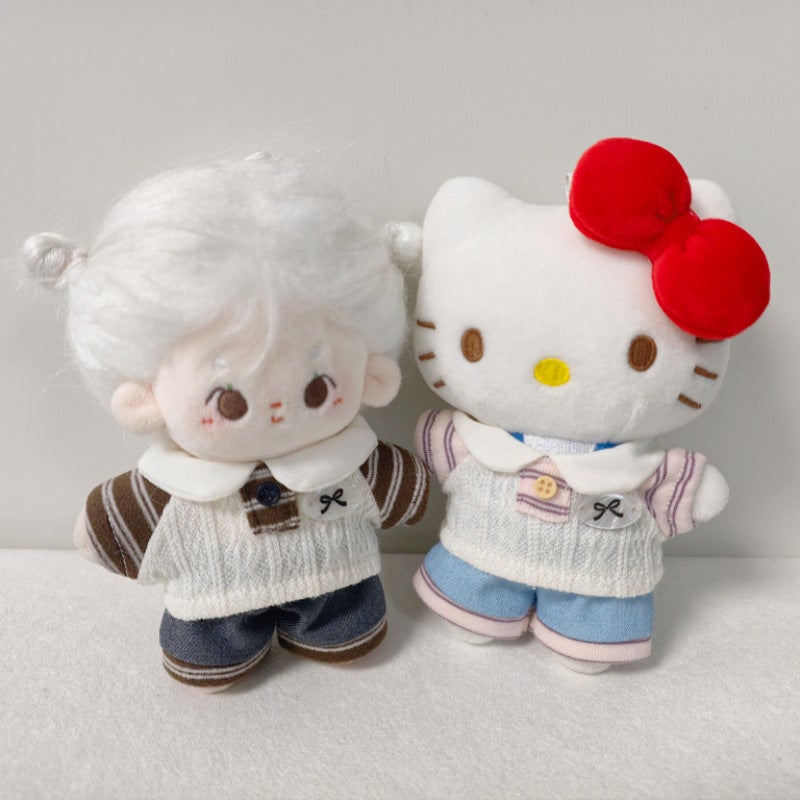 10cm Cotton Doll Clothes, KT Cat Plush Outfit, Casual Sport Wear for Dolls, Dress-Up Accessories - Image 3