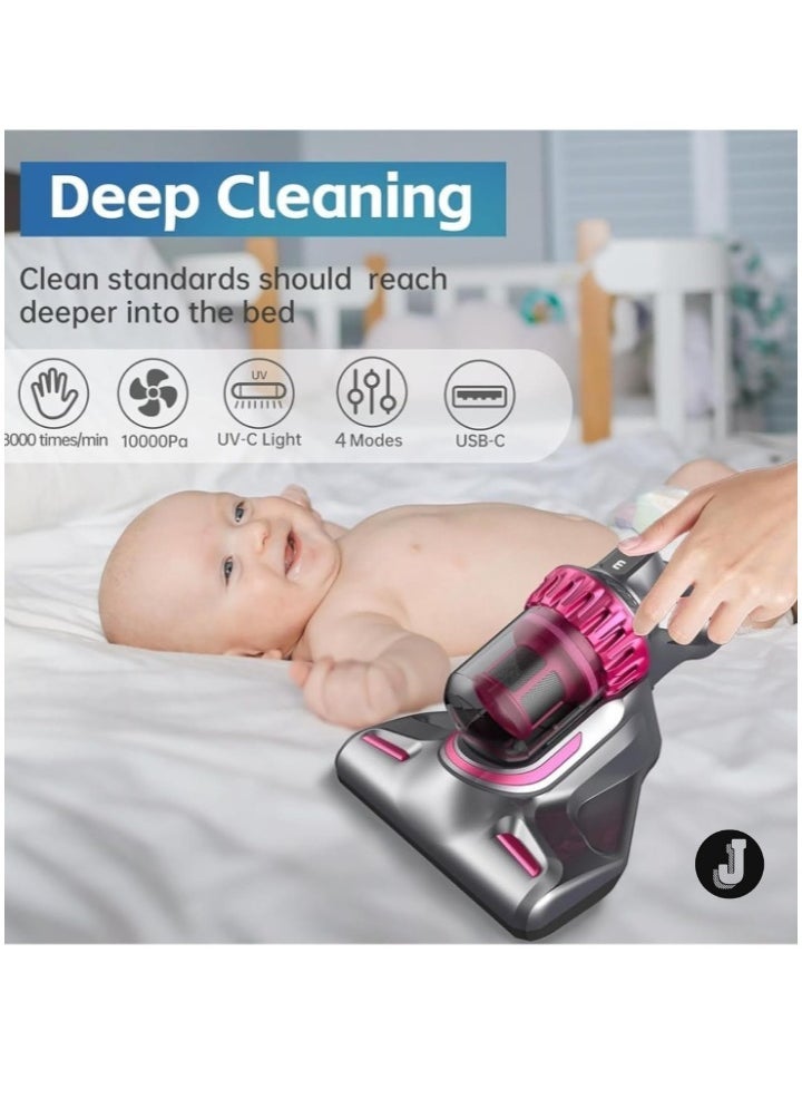 JAJEEK "New Cordless Vacuum Cleaner with UV-C Ultraviolet, 4-in-1 Mattress & Bed Cleaner, 10000PA Suction, LCD Screen, Three-Speed Adjustment" - Image 4