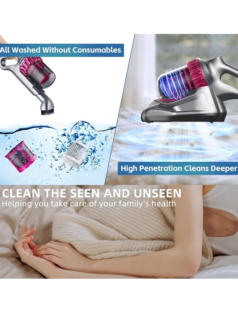 JAJEEK "New Cordless Vacuum Cleaner with UV-C Ultraviolet, 4-in-1 Mattress & Bed Cleaner, 10000PA Suction, LCD Screen, Three-Speed Adjustment" - Image 5