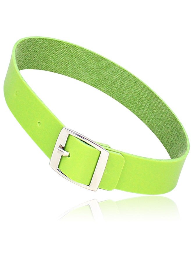 ETHOON Choker Necklace for Women 4 Adjustable Belt Cool Gothic PU Collar Green - Image 1