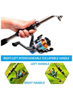 Cool Baby Style COOLBABY Rock Fishing and Sea Rod Set Long-Distance Throwing Fishing Reel Fishing Rod Bag Combination Carbon Fiber Sea Fishing Rod Sea Rod Fishing Set Bag 1.8m Rod  - Image 2