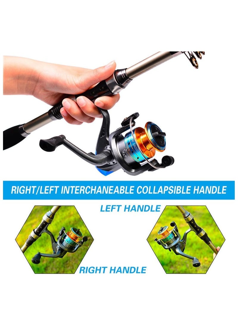 Cool Baby Style COOLBABY Rock Fishing and Sea Rod Set Long-Distance Throwing Fishing Reel Fishing Rod Bag Combination Carbon Fiber Sea Fishing Rod Sea Rod Fishing Set Bag 1.8m Rod  - Image 2