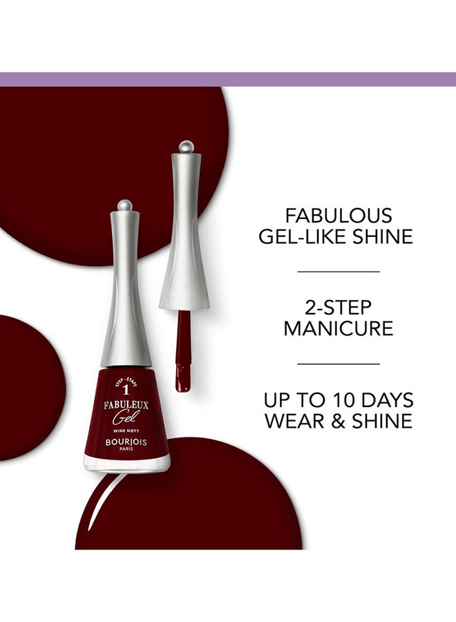 BOURJOIS PARIS Fabuleux Gel Nail Polish - 315 - Caba’Red 9Ml  - Image 3
